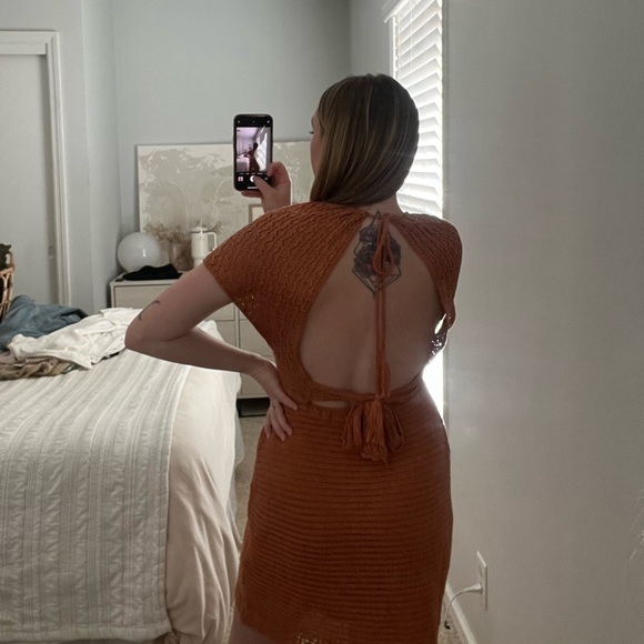 The Native One Crochet Mini Dress Gently Worn - Picture 3 of 4